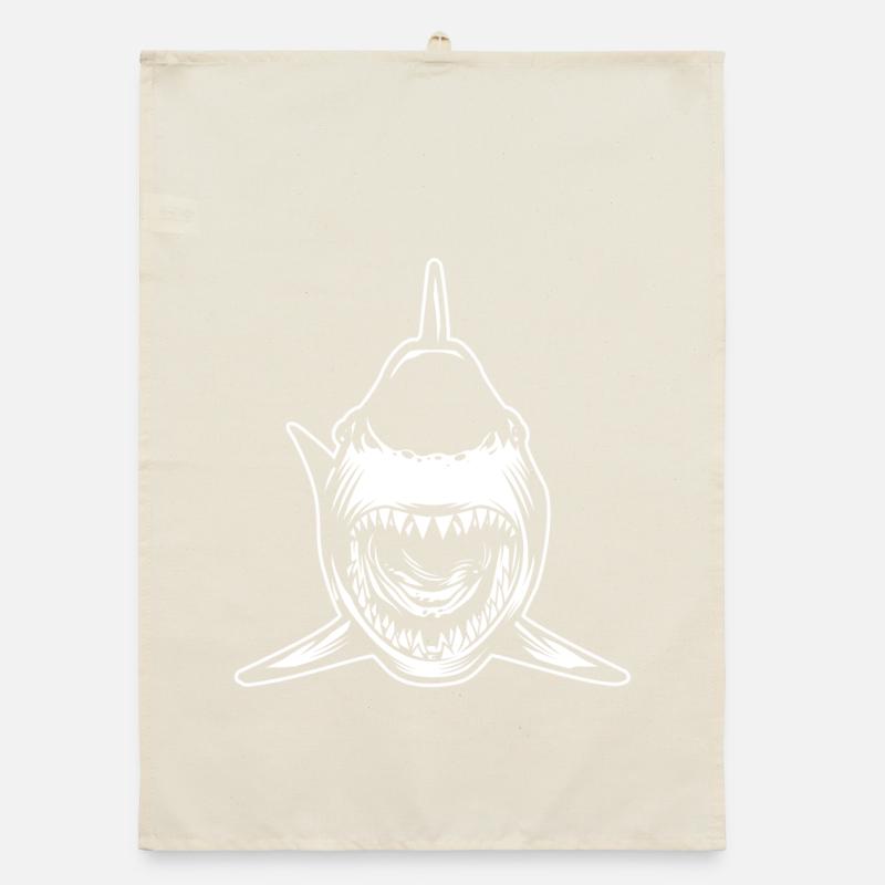 Requin gueule ouverte Torchon bio