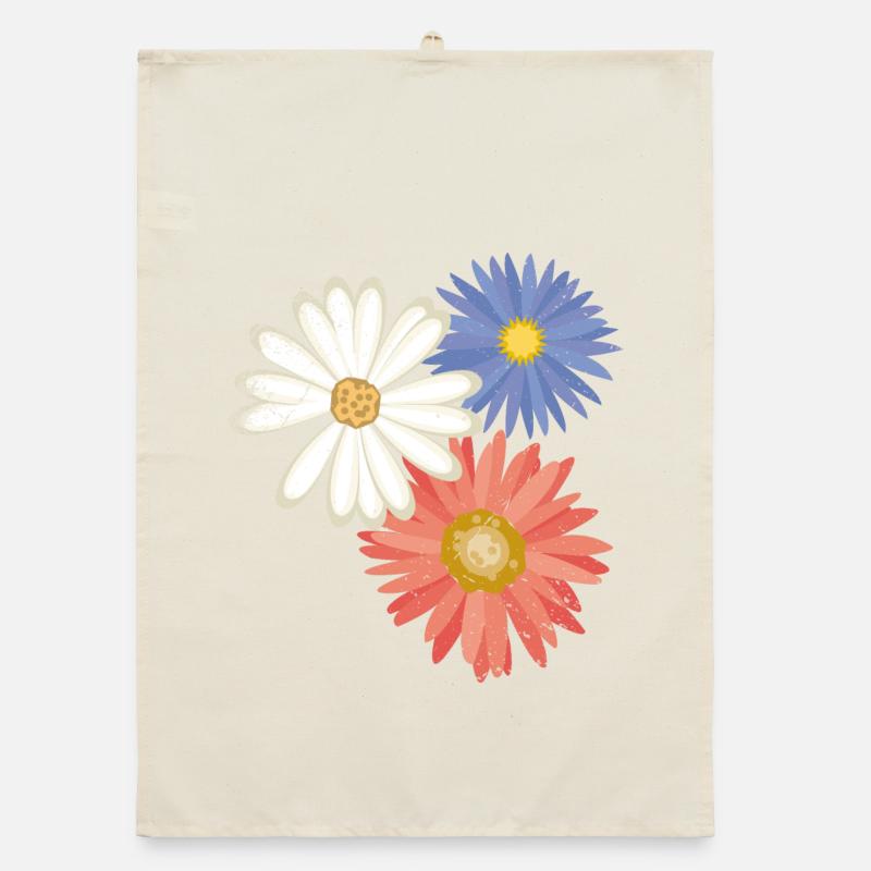 3 fleurs Torchon bio