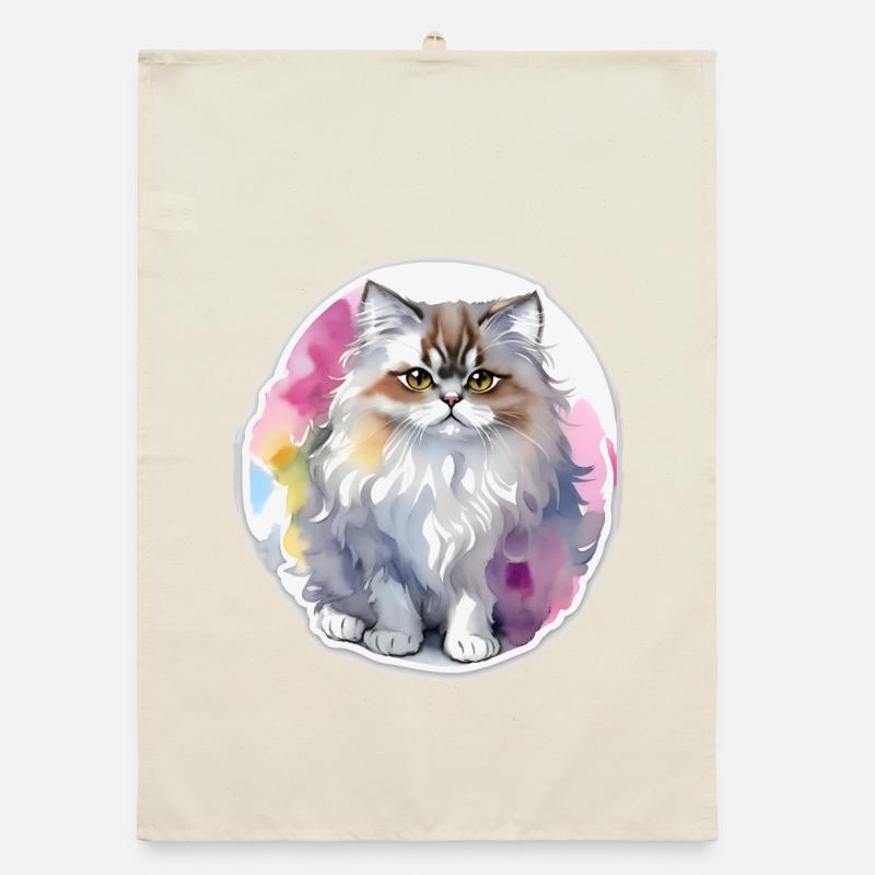 Perserkatze Organic Geschirrtuch