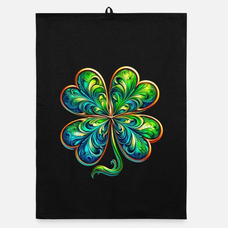 Trèfle à quatre feuilles Torchon bio