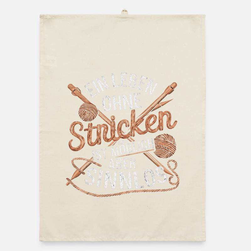 A life without knitting is possible but pointless Organic dish towel