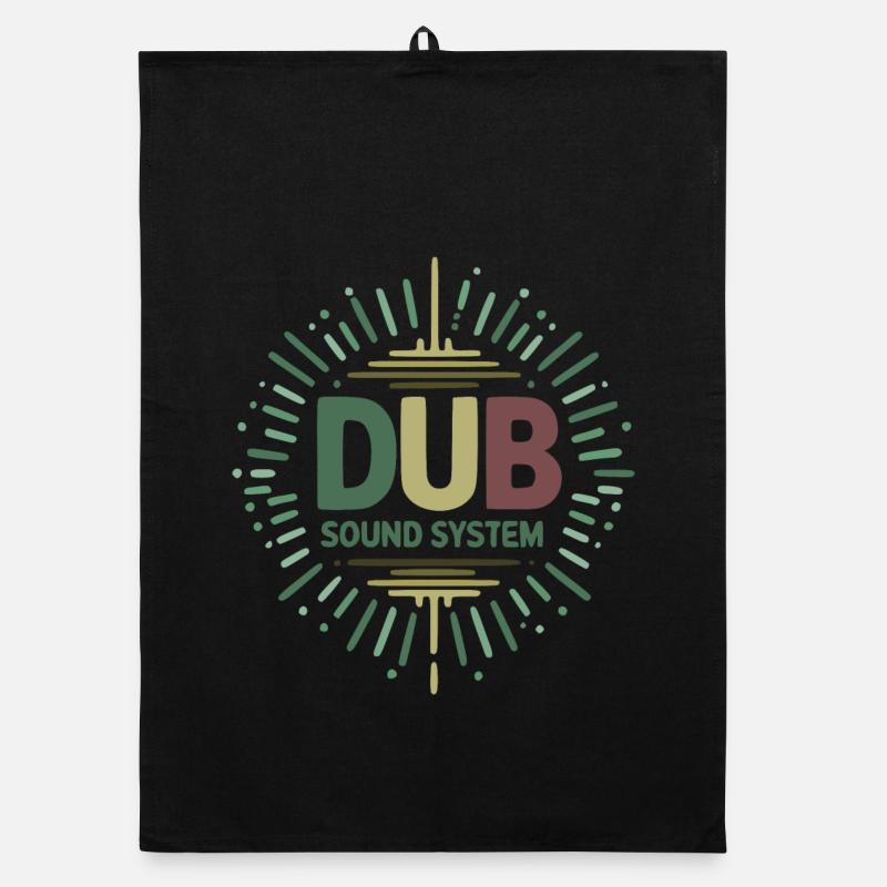 Design des Dub-Soundsystems Organic Geschirrtuch
