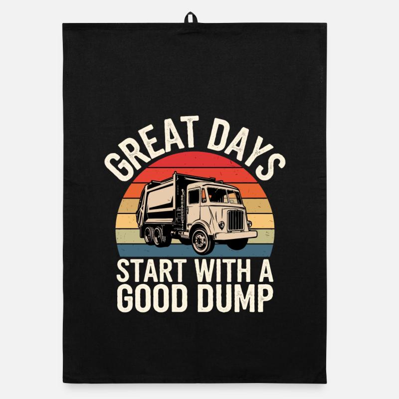 Great Days Start With a Good Dump Organic dish towel