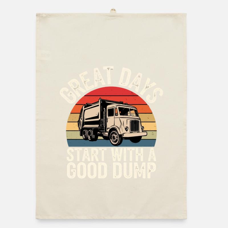 Great Days Start With a Good Dump Organic dish towel