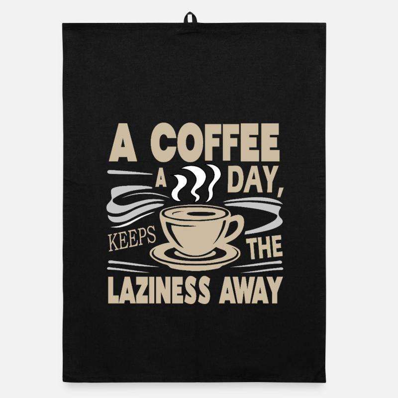 A Coffee A Day Organic dish towel