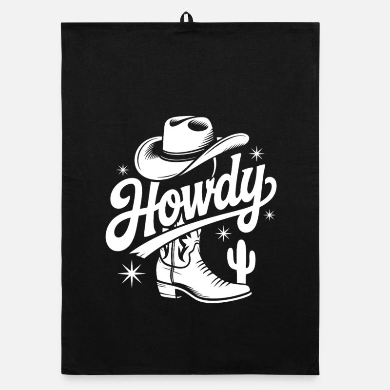 Conception de chapeau de cow-boy western Torchon bio