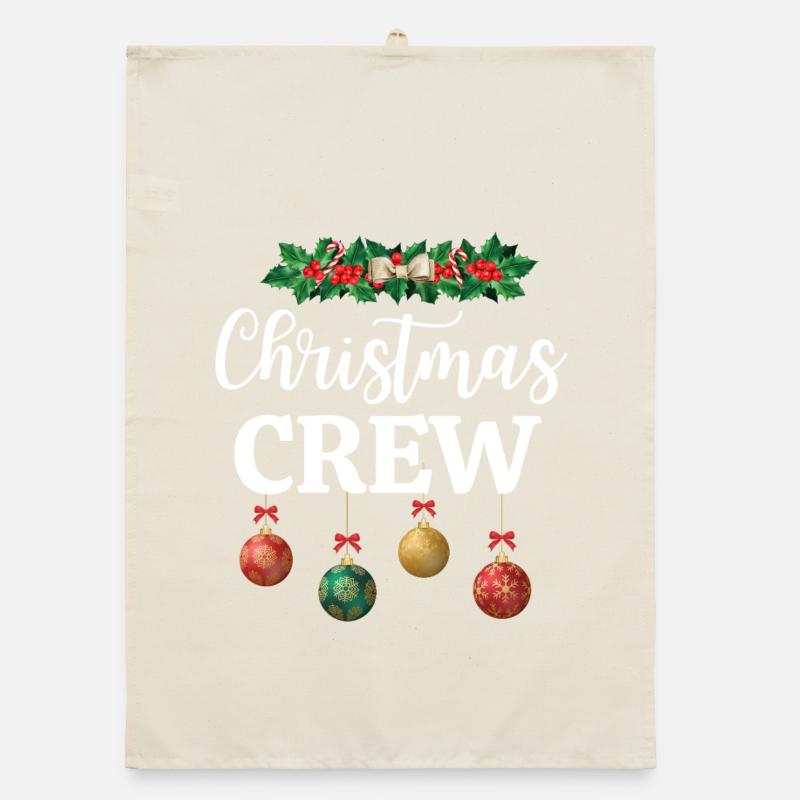 Équipage de Noël Torchon bio