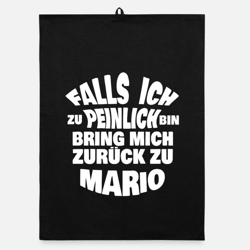 Drôle Mario citation design Torchon bio