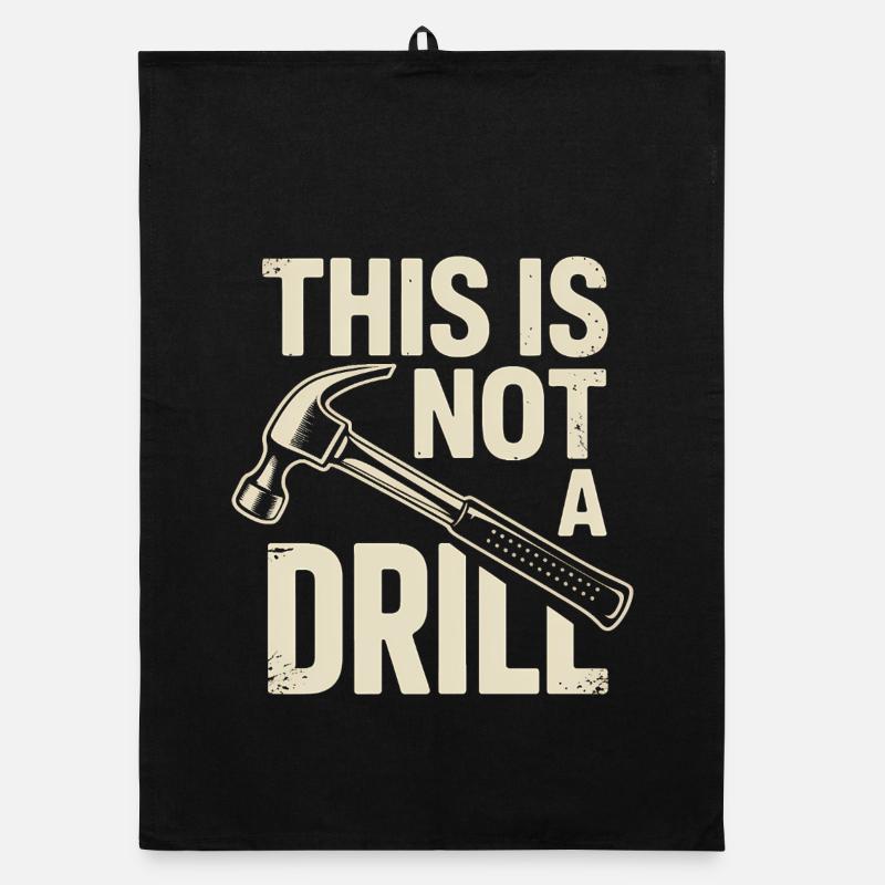 Ceci n’est pas un exercice - T-shirt Funny Tools Torchon bio
