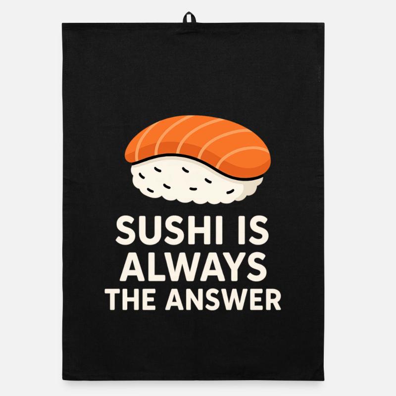 Sushi Is Always The Answer Organic dish towel