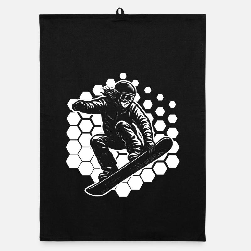 Déclaration pour tous les snowboardeurs Torchon bio