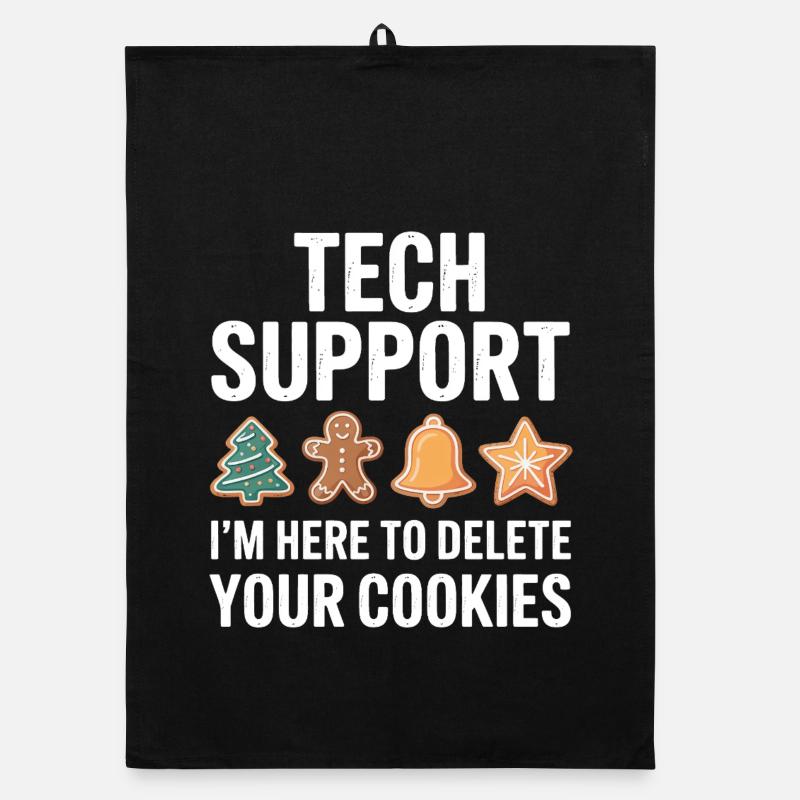 Tech Support Cookies Deletion Organic dish towel