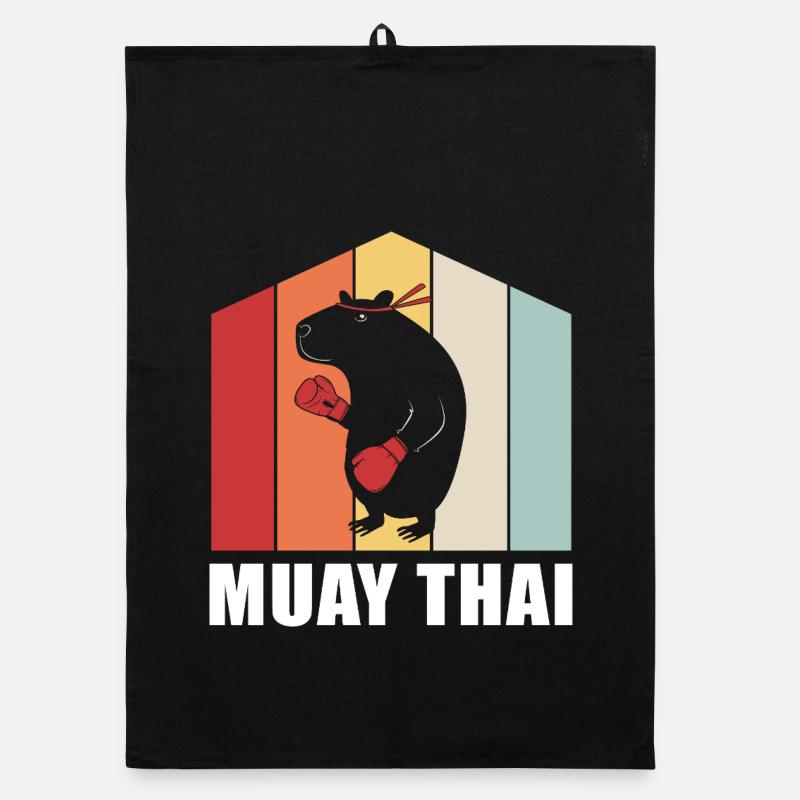 Muay thai Kickboxer Kickboxing Thai boxing Organic Geschirrtuch