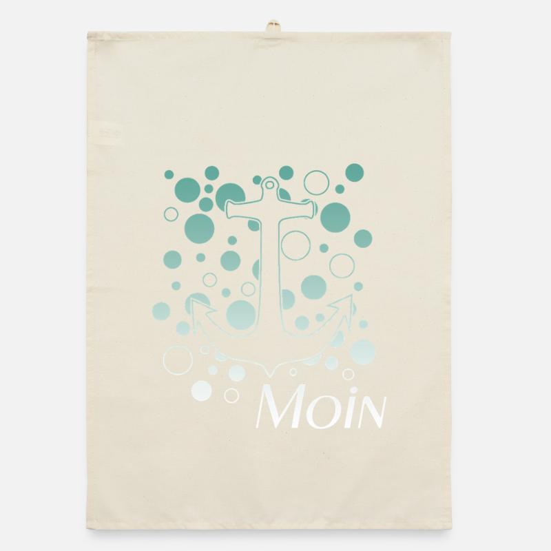 Anker mit Blasen Moin Design Organic Geschirrtuch