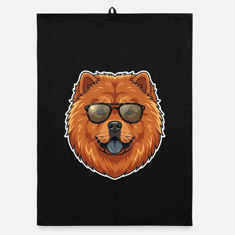 Chow Chow Sonnenbrille Organic Geschirrtuch