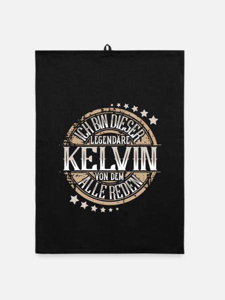 Kelvin - Organic Geschirrtuch - Schwarz