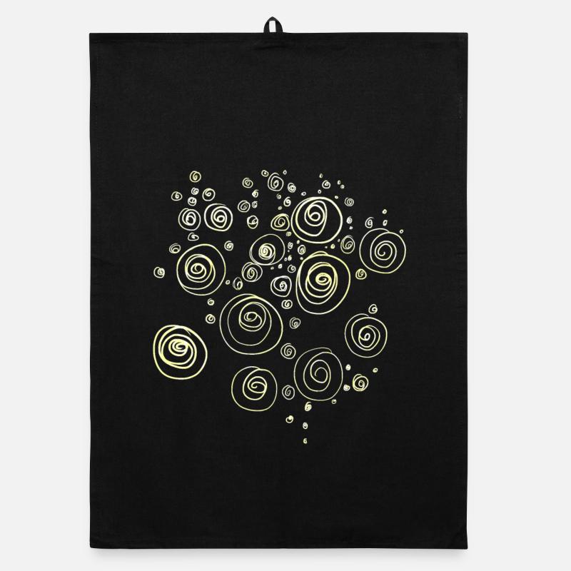 Muscheln / Spiralen Abstrakt Organic Geschirrtuch