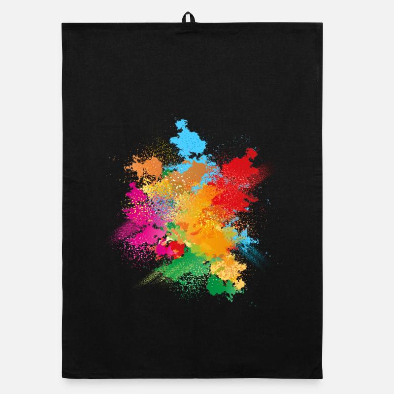 Explosion de poudre de couleur de poudre de couleur Torchon bio