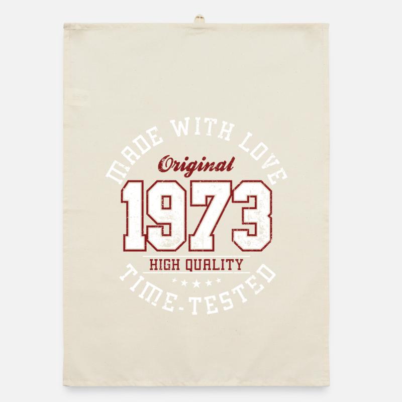 Original 1973 Vintage Emblem Tee Organic dish towel