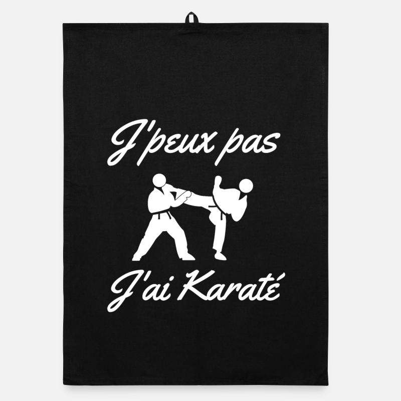 karaté, karatéka, fan de karaté Torchon bio