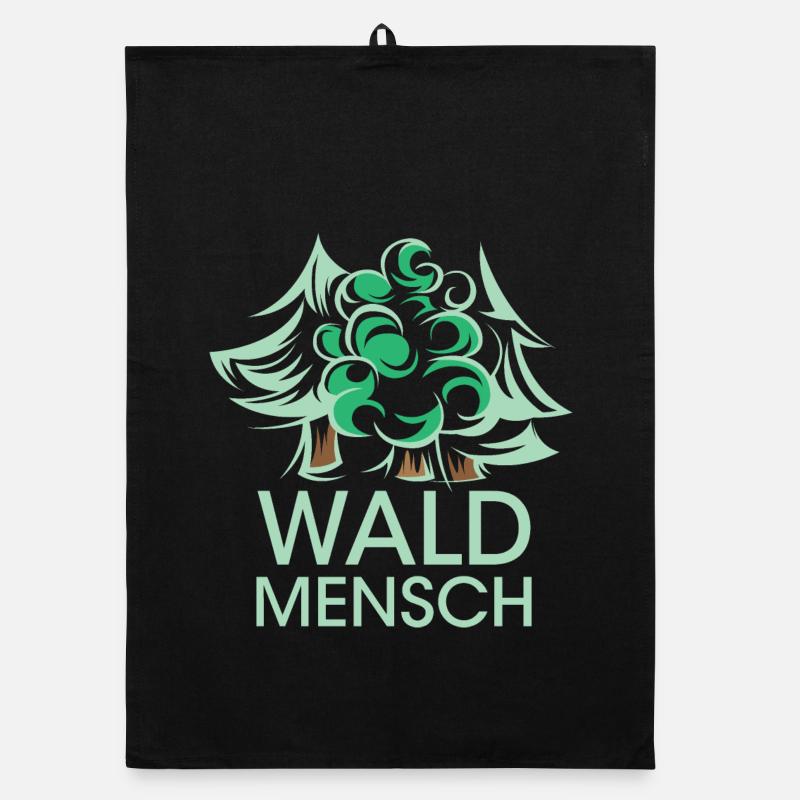 Forest Man Logo Forest Tree Trees Logo icon Nature Organic dish towel
