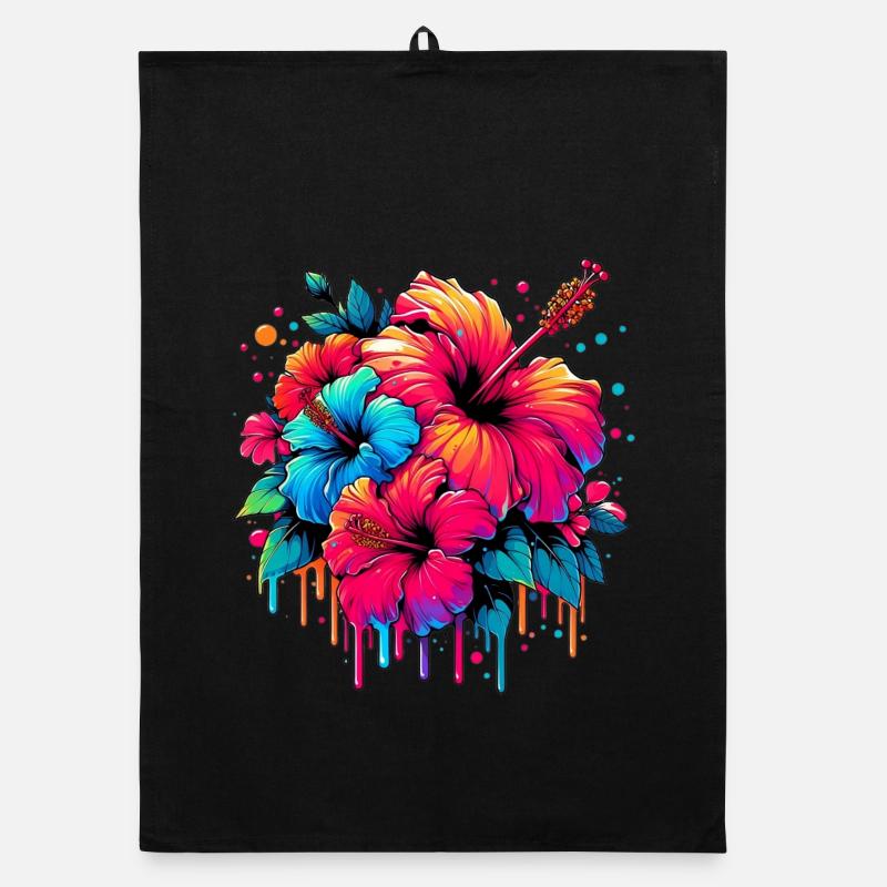 Fleurs d’hibiscus Torchon bio