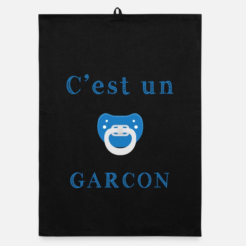 Naissance C'est un garcon Torchon bio