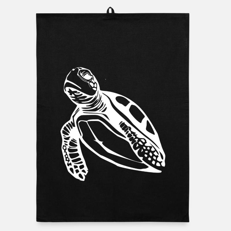 Turtle Turtles T-shirt Gift Organic dish towel