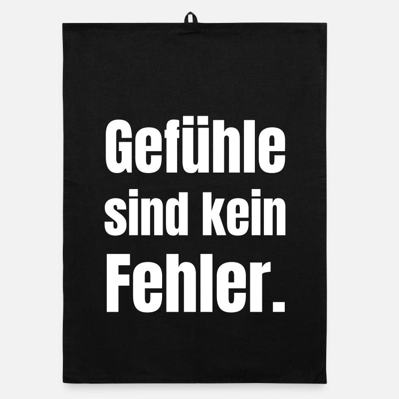 Gefühle Sind Kein Fehler  Organic Geschirrtuch