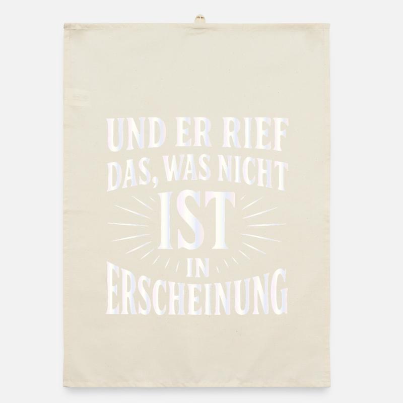 And he called forth that which is not Organic dish towel