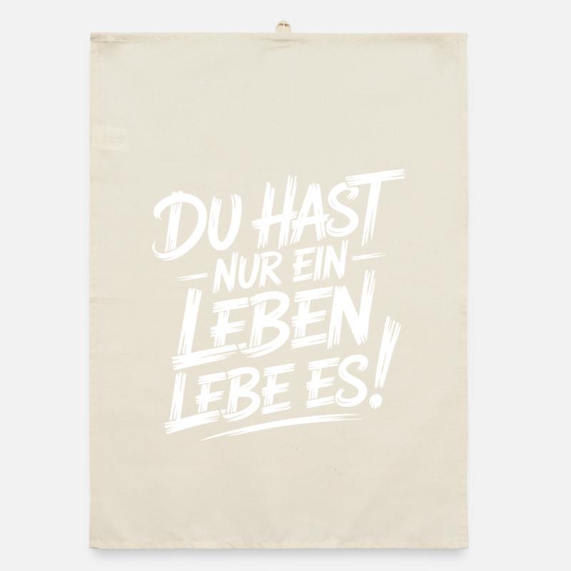 Nur Ein Leben Lebe Es Organic Geschirrtuch