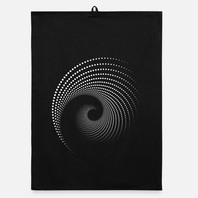 Spiral Dot Galaxy Print Organic dish towel
