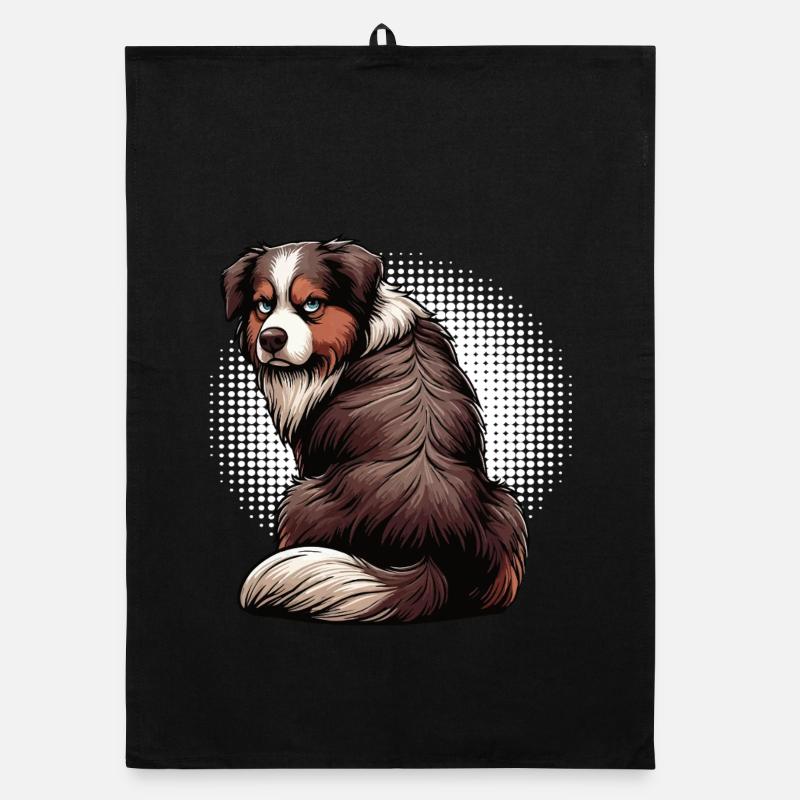 Australian Shepherd Aussie Aussie Owners Aussies Organic dish towel