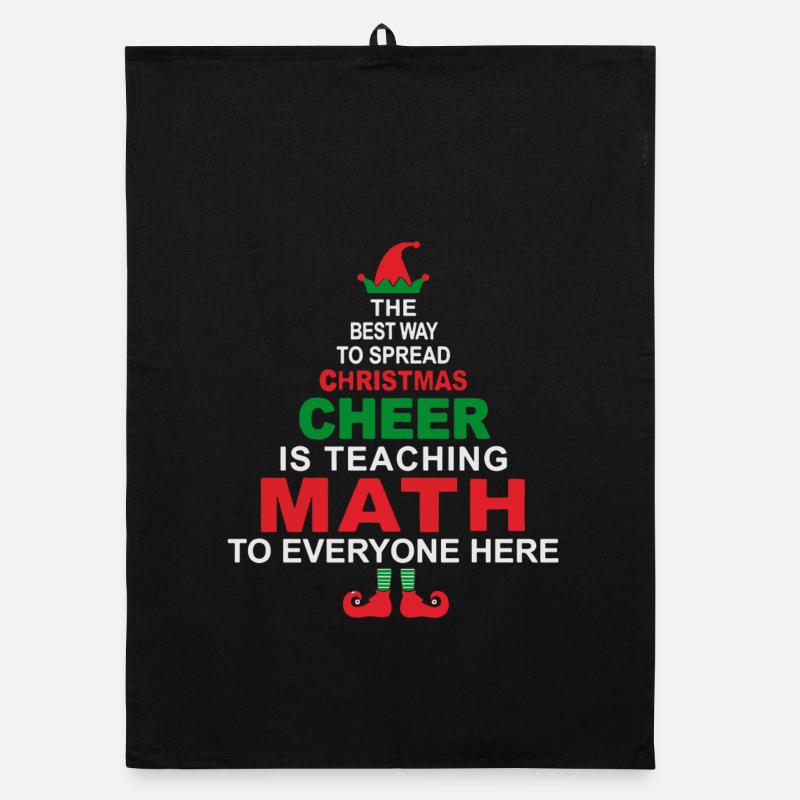 Chemise de Noël pour professeur de maths Torchon bio