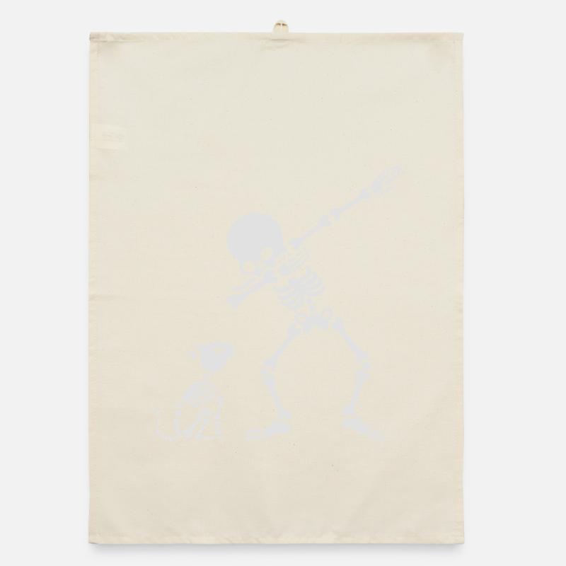 Dab dabbing skeleton Pet Cat Bones Organic dish towel