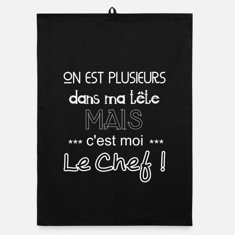 Chef - Torchon bio - noir