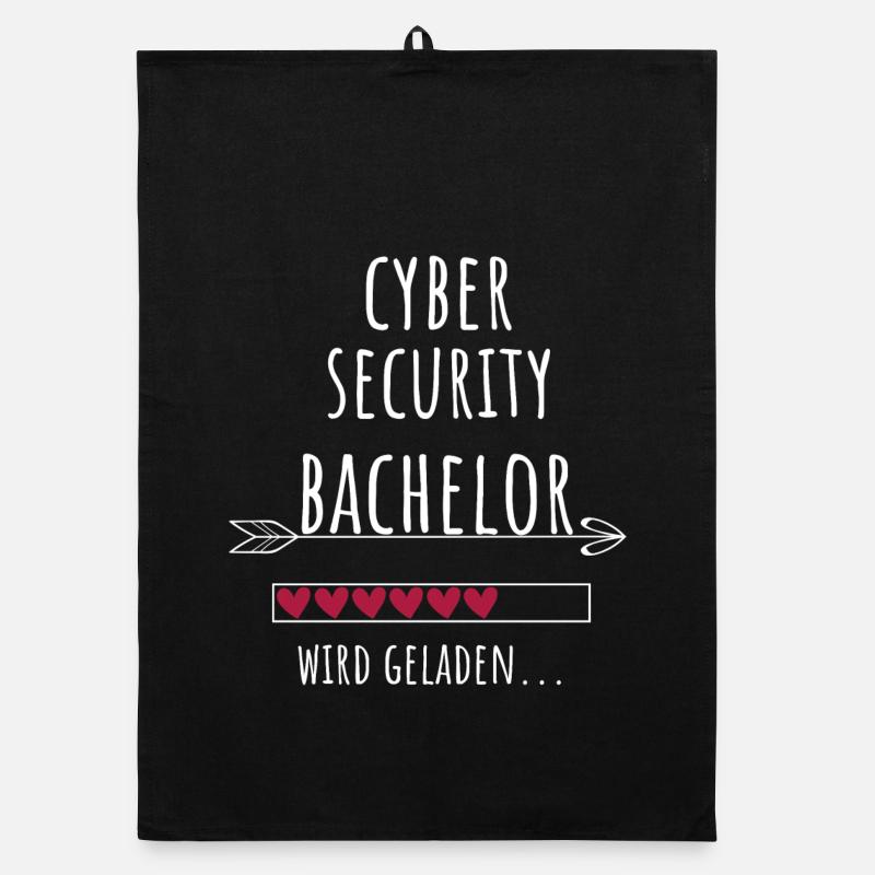 Cyber Security Bachelor Studium Geschenk Organic Geschirrtuch