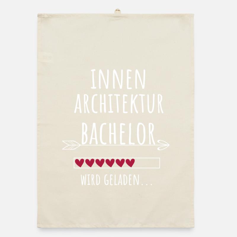 Innenarchitektur Bachelor Studium Geschenk Organic Geschirrtuch