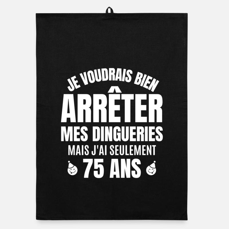 anniversaire 75 ans, anniversaire Torchon bio