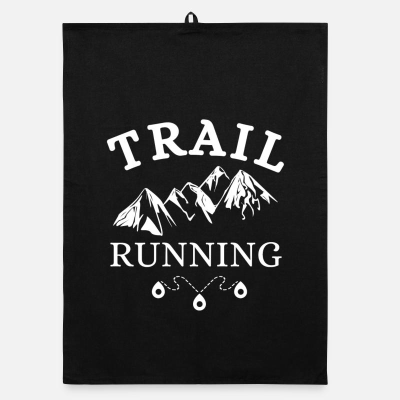 trail, trail running, running Organic dish towel