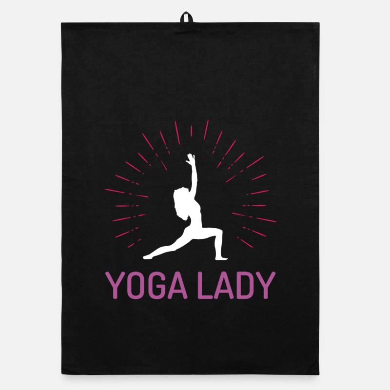 Yoga-Mädchen Organic Geschirrtuch