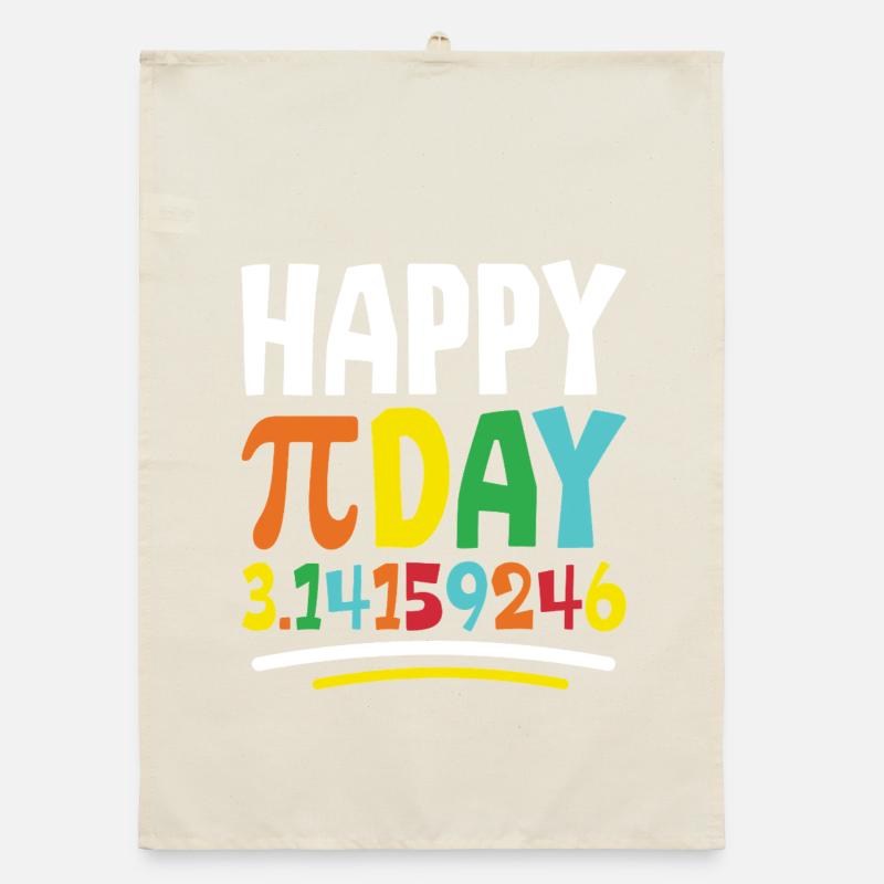 Frohen Pi Tag Organic Geschirrtuch
