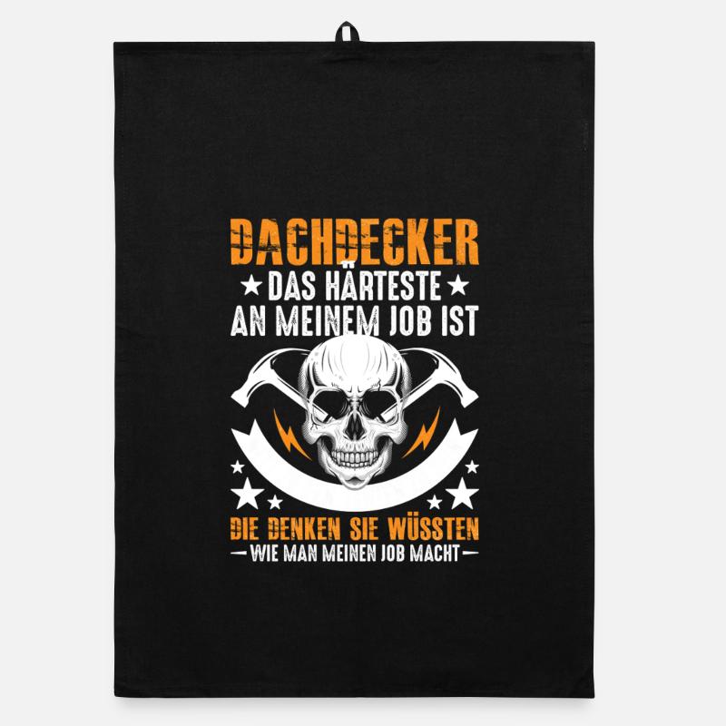 Dachdecker-Das-Harteste Organic Geschirrtuch