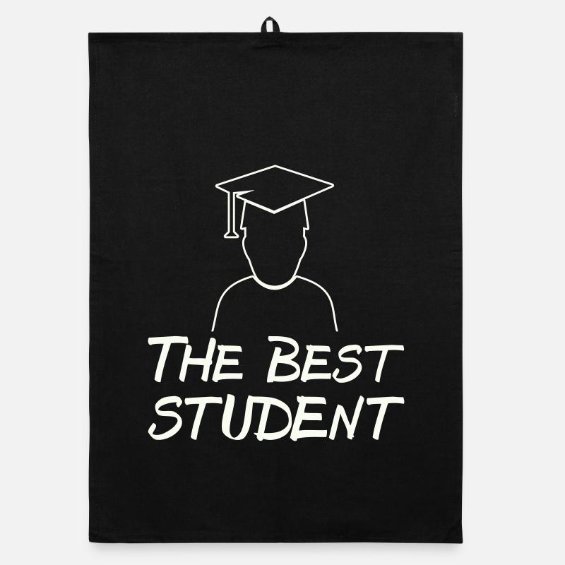 The Best Student – Graduation Motif Organic dish towel