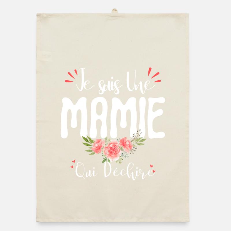 Ich bin eine Oma, die Großmuttertag Organic Geschirrtuch