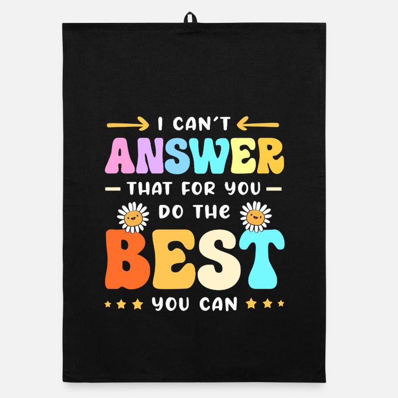 Teacher Exam Organic dish towel