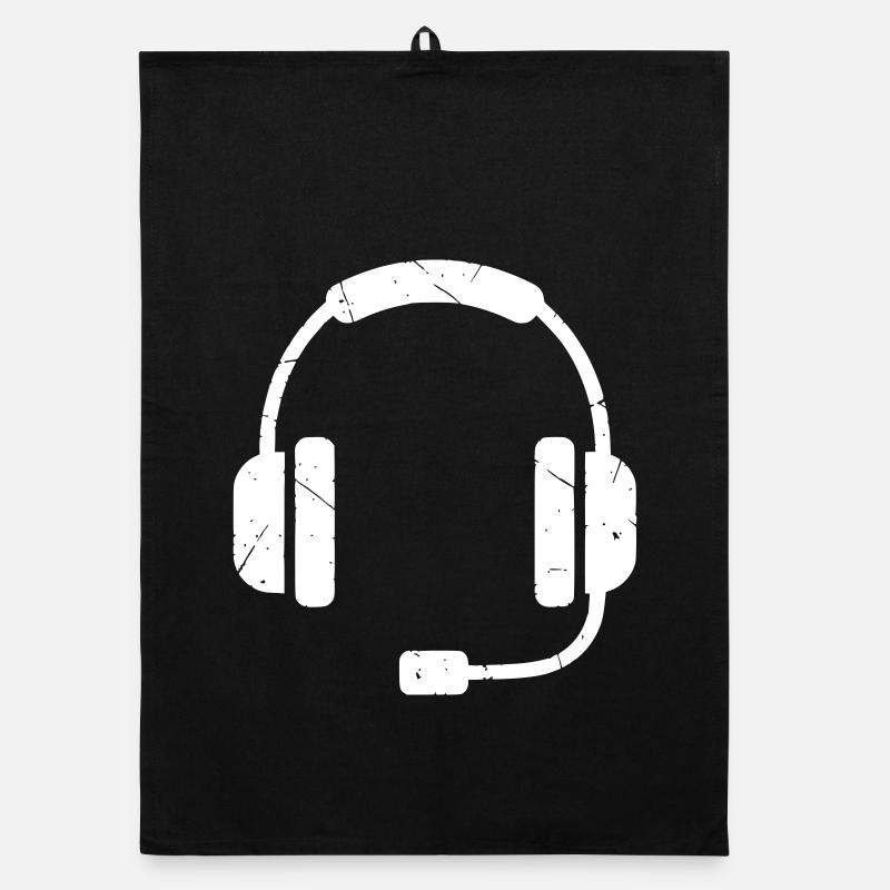 Gaming Headset Gamer Gaming Vector Organic dish towel