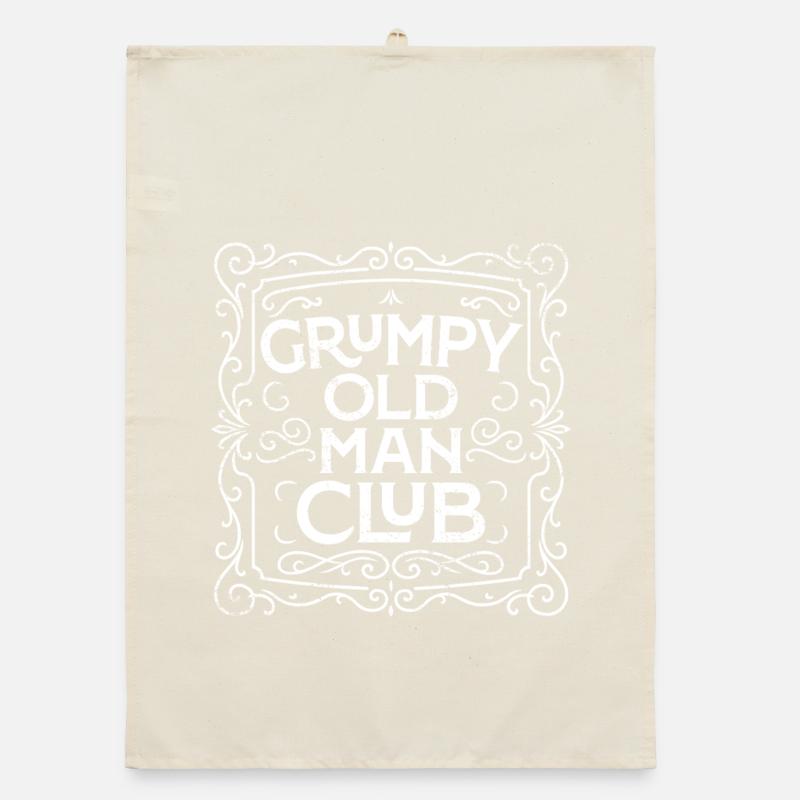 Grumpy Old Man Club Organic dish towel