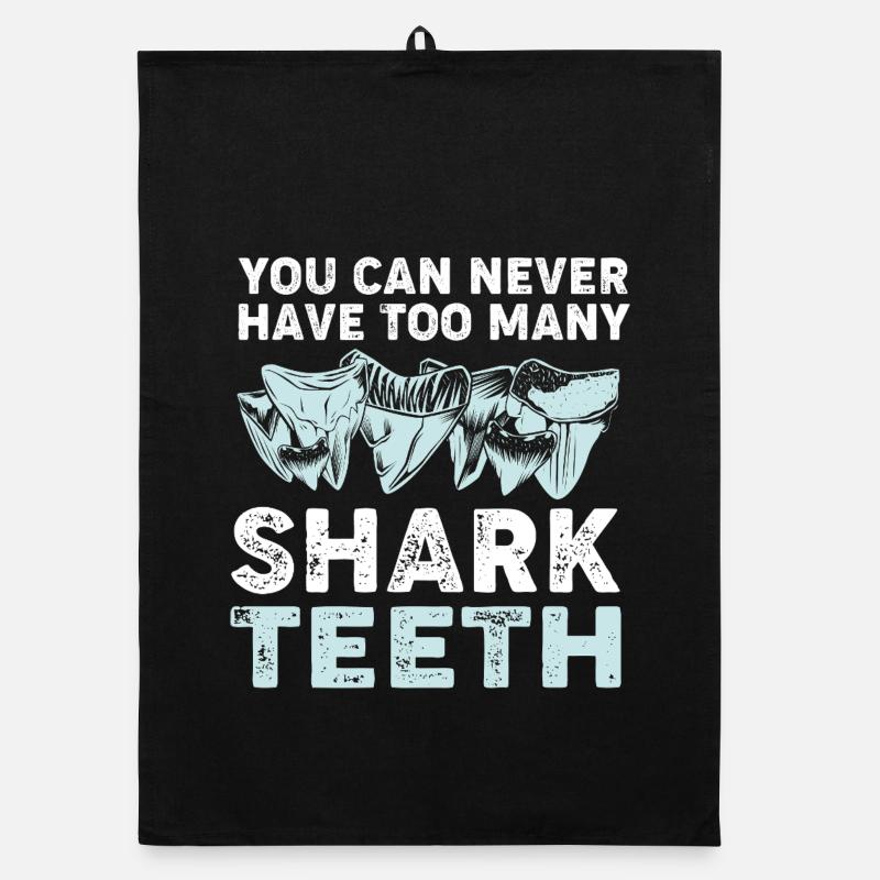 Dents de requin Dents de requin Dents de requin Torchon bio