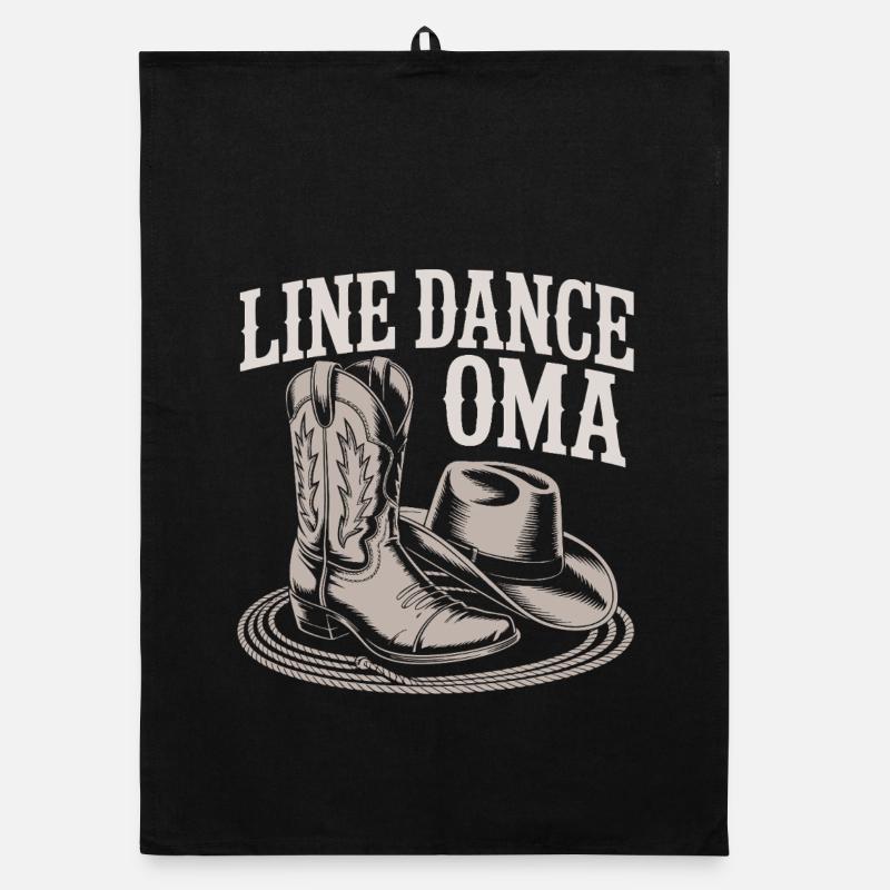 LineDance Oma Boots Organic Geschirrtuch